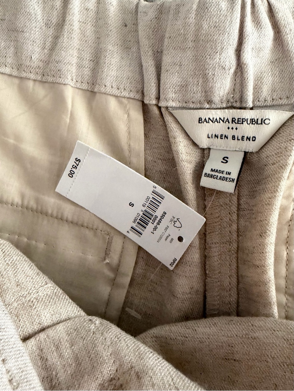 Banana Republic Pleated A-Line Women’s Skort in Light Beige - Picture 7 of 9